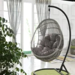 90x120cm Outdoor Waterproof Thickened Soft Hanging Basket Rattan Chair Cushion - Image 5
