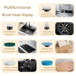 7 In 1 Electric Spin Scrubber Rechargeable Waterproof Floor Clean Bush with 23.6 Inch Adjustable Handle - Image 4