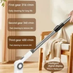 7 In 1 Electric Spin Scrubber Rechargeable Waterproof Floor Clean Bush with 23.6 Inch Adjustable Handle - Image 6