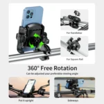 Kewig Electrical Bike Vigorously Clip Base Bracket Outdoor Cycling Cell Phone Navigation Holder - Image 3