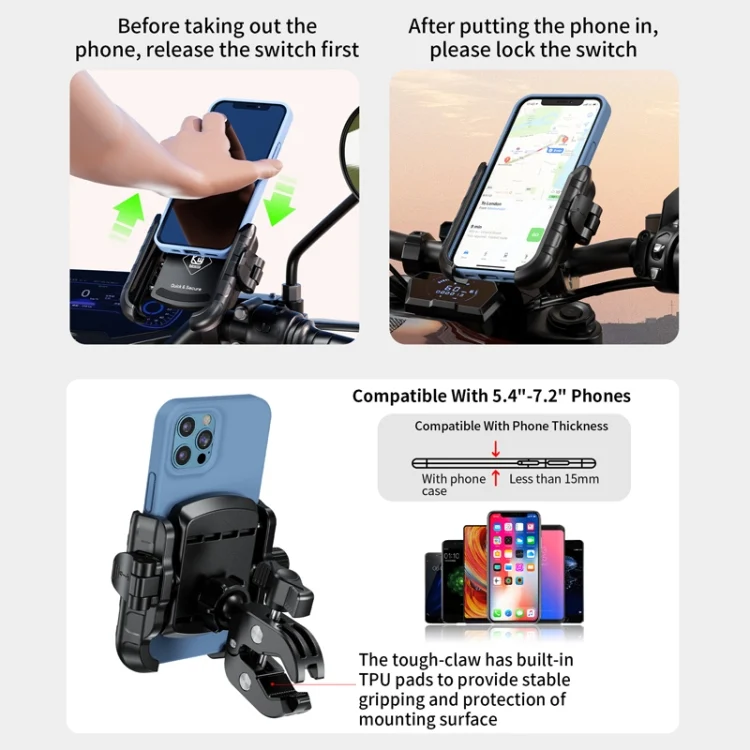TBD06049856_B4.webp Kewig Electrical Bike Vigorously Clip Base Bracket Outdoor Cycling Cell Phone Navigation Holder - Image 5