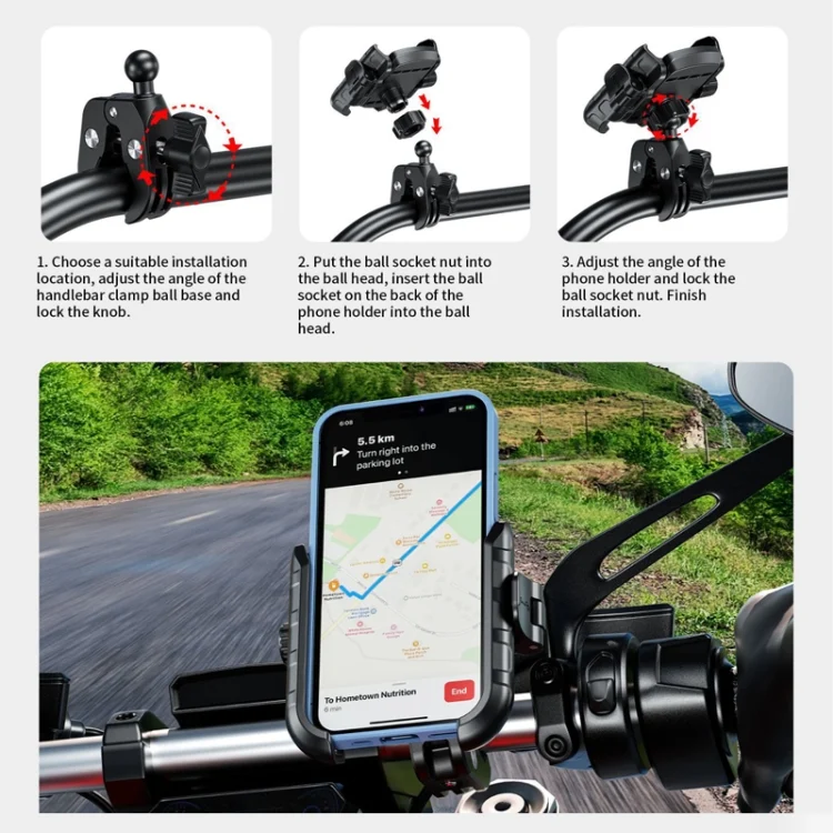 TBD06049856_B5.webp Kewig Electrical Bike Vigorously Clip Base Bracket Outdoor Cycling Cell Phone Navigation Holder - Image 6