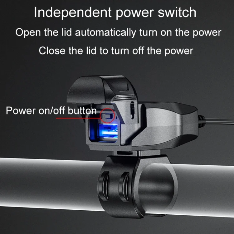 TBD06049863_B4.webp Kewig Motorcycle Phone Charger Outdoor Riding Fast Charging Waterproof USB Charging Stand - Image 5