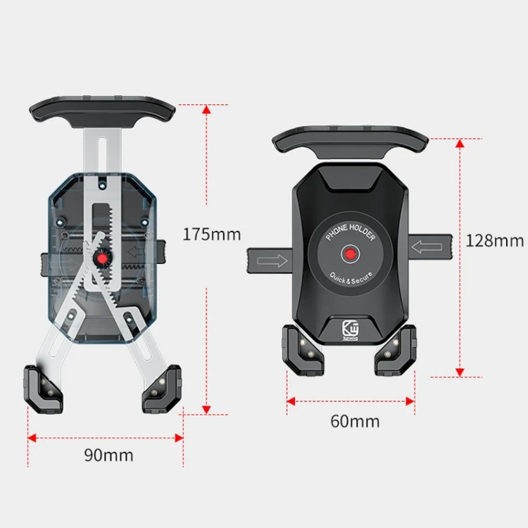 TBD06049880_B2.webp Kewig Motorcycle Heightened Navigation Bracket Outdoor Riding Anti-Theft Cell Phone Holder - Image 3