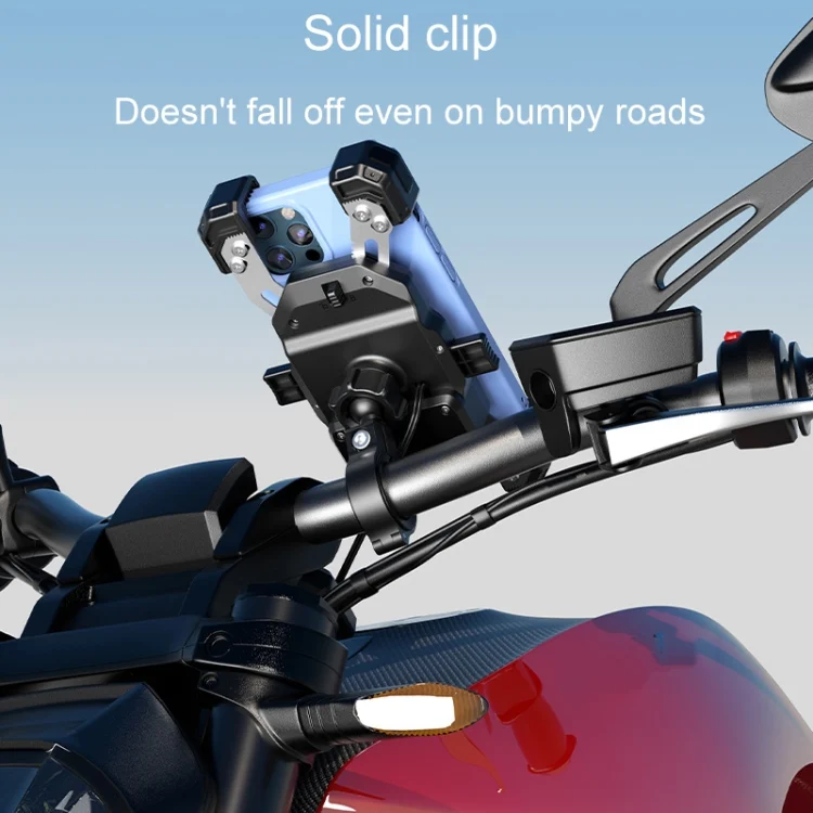 TBD06049882_B2.webp Kewig Motorcycle Navigation Phone Holder Outdoor Riding Charging Bracket - Image 3