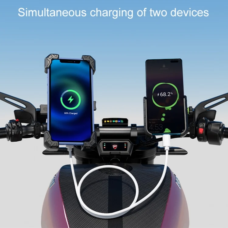 TBD06049882_B3.webp Kewig Motorcycle Navigation Phone Holder Outdoor Riding Charging Bracket - Image 4