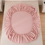 3pcs /Set Cotton Beds Bedspread 4 Seasons Universal Dustproof Slip-proof Bed Sheet With Pillowcase - Image 2