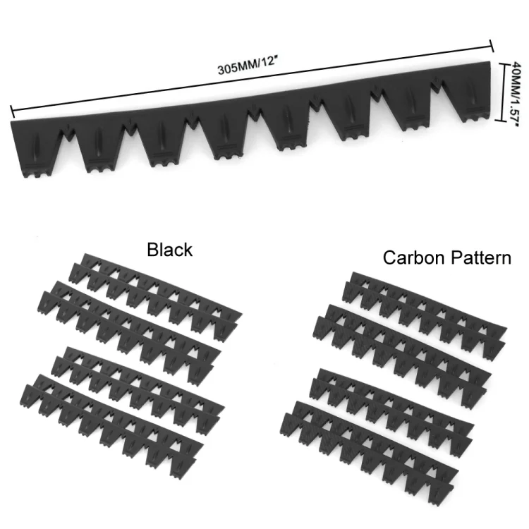 TBD06049894_B1.webp 8pcs /Set Car Bumper Serrated Anti-collision Plate Decoration - Image 2