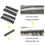 8pcs /Set Car Bumper Serrated Anti-collision Plate Decoration - Image 3