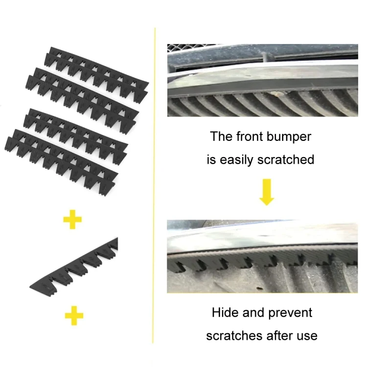 TBD06049894_B2.webp 8pcs /Set Car Bumper Serrated Anti-collision Plate Decoration - Image 3