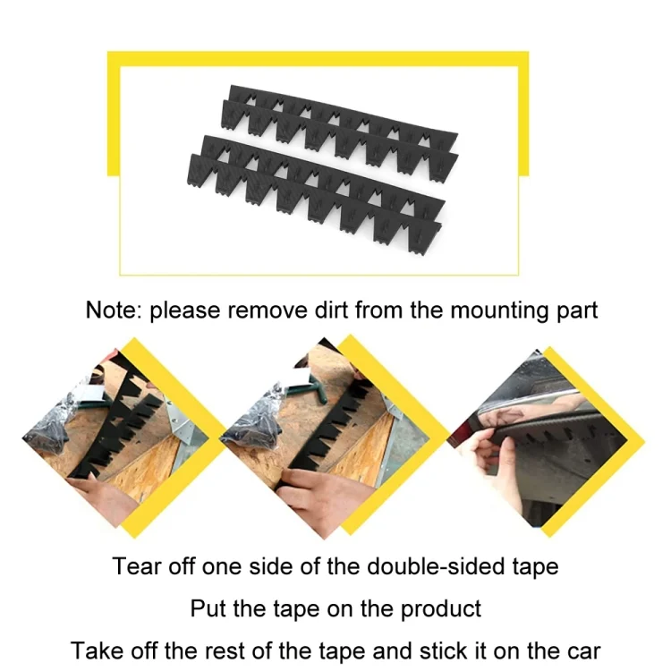 TBD06049894_B3.webp 8pcs /Set Car Bumper Serrated Anti-collision Plate Decoration - Image 4