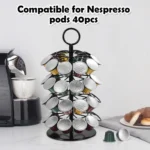 For Nespresso OASISWJ Assembly 40pcs 360 Degree Rotating Coffee Capsule Organizer - Image 3