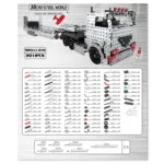 ZBToys Building Blocks Mechanical Toys Hand-Assembled Remote Control Trailer Metal Model - Image 2