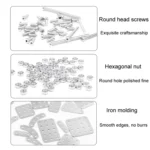 ZBToys Building Blocks Mechanical Toys Hand-Assembled Remote Control Trailer Metal Model - Image 7