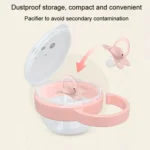 Baby Cartoon Panda Pacifier Storage Case Portable Pacifier Transparent Dust Box - Image 5