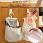 Wall Hanging Storage Bag Drying Underwear Mesh Pocket Cosmetic Storage Hanging Bag - Image 8