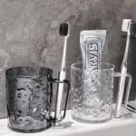 Transparent Water Ripple Mouthwash Cup Household Couple Toothbrush Cup - Image 6