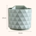 Desktop Rotating Pen Holder Large Capacity Stationery Storage Box Makeup Brush Storage Bucket - Image 2