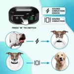 Anti-False Triggering Dog Bark Collar Waterproof Bark Stopper with 5 Adjustable Sensitivity - Image 4