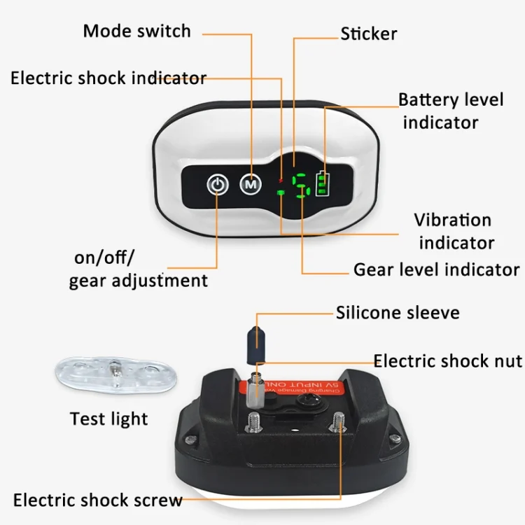 TBD06049989_B7.webp Anti-False Triggering Dog Bark Collar Waterproof Bark Stopper with 5 Adjustable Sensitivity - Image 8