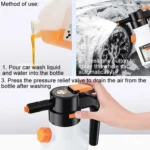2L Car Wash Electric Foam Sprayer Rechargeable Pressurized PA Pot Electric Booster Sprayer - Image 9
