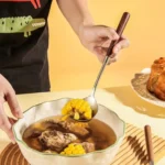 304 Stainless Steel Walnut Handle Cooking Tools Home Restaurant Kitchen Gadgets - Image 7