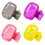 4pcs Toothbrush Storage Clip Toothbrush Protective Cap Portable Plastic Toothbrush Box