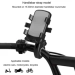 Mountain Road Bike Phone Holder Motorcycle Aluminum Alloy Riding Navigation Bracket - Image 6
