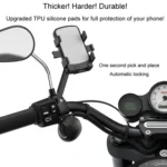 Mountain Road Bike Phone Holder Motorcycle Aluminum Alloy Riding Navigation Bracket - Image 3