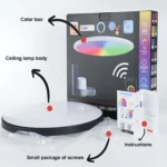 24W 30cm RGBCW Full Color Smart WiFi Tuya Ceiling Light with Remote Control - Image 7