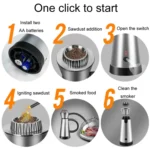Kitchen Cocktail Smoker Set Home Steak Smoking Cooking Tool - Image 8