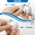 Household Anti-Theft Rust-Proof And Waterproof Pure Copper Core Round Padlock - Image 4