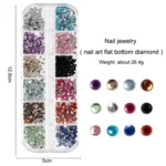 Nail Art Tools Set Nail Painting Pen Dotting Pen Filing Strip Rhinestone Butterfly Sequin Jewelry Set - Image 5