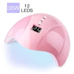 USB Plug-in Seashell Nail Lamp Mini UV Light Therapy Lamp Nail Polishers Stick Diamonds Tool Set - Image 2