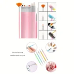 USB Plug-in Seashell Nail Lamp Mini UV Light Therapy Lamp Nail Polishers Stick Diamonds Tool Set - Image 4