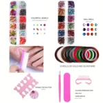 USB Plug-in Seashell Nail Lamp Mini UV Light Therapy Lamp Nail Polishers Stick Diamonds Tool Set - Image 5