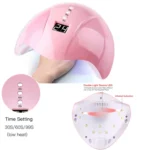 USB Plug-in Seashell Nail Lamp Mini UV Light Therapy Lamp Nail Polishers Stick Diamonds Tool Set - Image 7