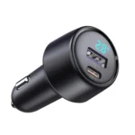 65W Dual Port A+C High Power Car Fast Charger Auto Cigarette Lighter