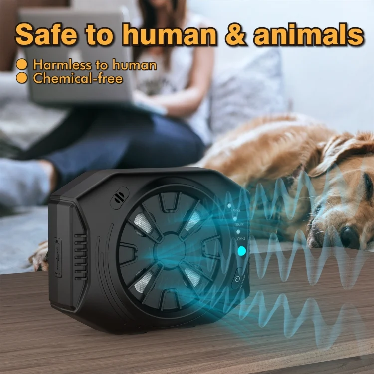 TBD06050214_B4.webp Ultrasonic Anti Dog Bark Device 3 Adjustable Levels Waterproof Bark Silencer - Image 5