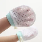 Newborn Baby Anti-Scratching Mesh Mittens Summer Breathable Elastic Lacing Adjustable Gloves - Image 2