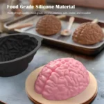 Halloween Brain Mold Baking Silicone Mold Chocolate Cake Containers - Image 5