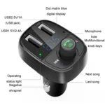 Car Bluetooth Fast Charger Receiver Auto One To Two Charger Cigarette Lighter - Image 4