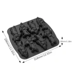 8 Grids Skull Cake Mold Halloween Silicone Mold - Image 2