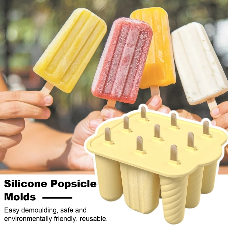 TBD06050267_B1.webp 9 Grids Ice Cream Mould Silicone Ice Compartment Homemade Ice Cube Membrane Maker - Image 2