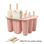 9 Grids Ice Cream Mould Silicone Ice Compartment Homemade Ice Cube Membrane Maker - Image 5