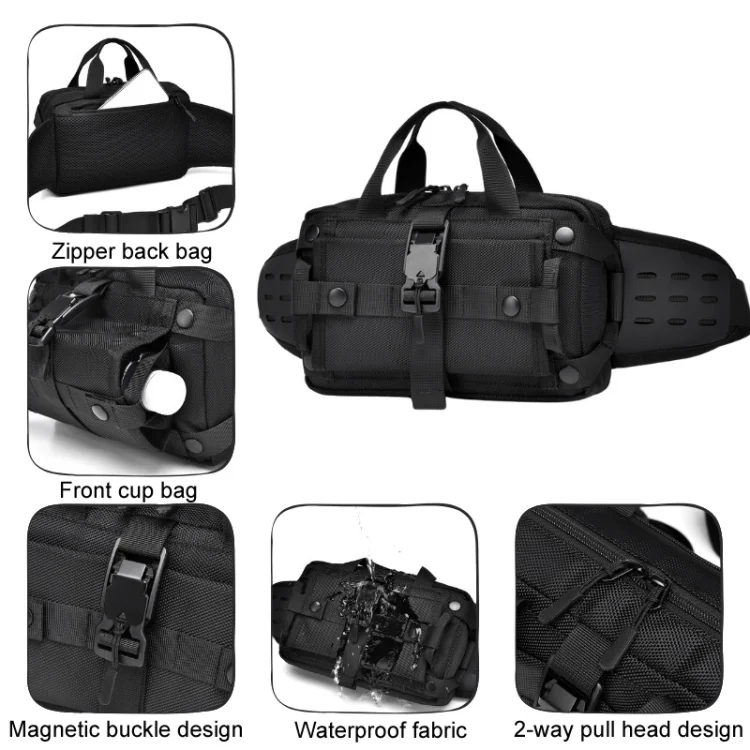 TBD06050310_B4.webp WEIXIER Y9580 Men Sports Waterproof Waist Pack Outdoor Crossbody Single Shoulder Cell Phone Bag - Image 5
