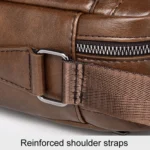 WEIXIER D523 Men Large Capacity Crossbody Single Shoulder Bag Casual PU Messenger Handbag - Image 9