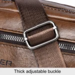 WEIXIER D523 Men Large Capacity Crossbody Single Shoulder Bag Casual PU Messenger Handbag - Image 10