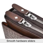 WEIXIER W129 Men Magnetic Buckle Anti-Theft Clutch Bag Large Capacity Multi-Card Wallet - Image 5