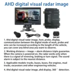 7 Inch Two-Way Display With Reverse Detection Digital Radar - Image 9